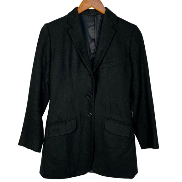 Vintage Paul Mayo Riding Shop Wool Equestrian Blazer Tailored Black Jacket XS - Picture 13 of 13